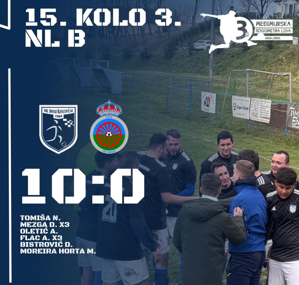 Treća Međimurska NL – skupina B: Donji Koncovčak desetkom počastio Parag